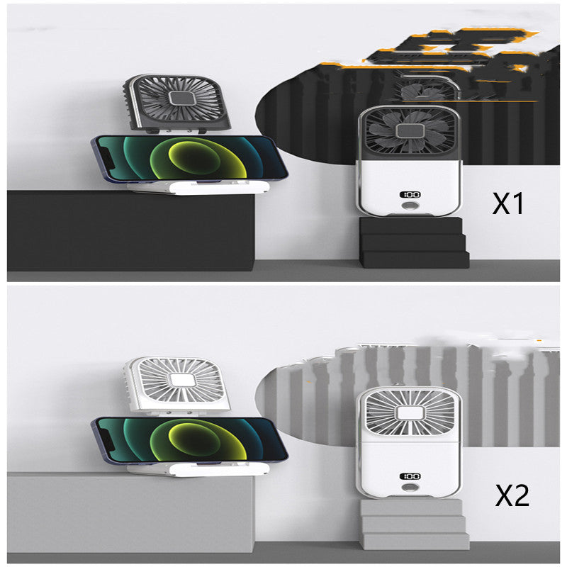 Folding Portable Digital Display Handheld Small Fan.